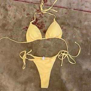 Yellow bikini never worn